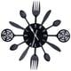 thumbnail image 4 of Reloj para colgar en la pared, reloj de pared de cocina negro, reloj de pared para salón, cubiertos de cocina, reloj de pared fiel a su promesa Jadeshay A, 4 of 8