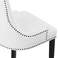 thumbnail image 5 of Modway Marquis Solid Wood and Polyester Fabric Dining Chair in White, 5 of 8