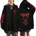 thumbnail image 2 of Sudadera con capucha gótica con cremallera de caballero japonés, chaqueta informal de otoño e invierno, sudaderas para hombres y mujeres, jersey Harajuku, abrigo de calle de hip hop, 2 of 4