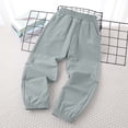 thumbnail image 6 of DJDLJWCJ Boys Athletic Sweatpants Quick Dry Mesh Loose Fit Sports Joggers Pants Elastic Waist Side Pocket Baggy Panst Green Size 4T, 6 of 8