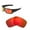 Fire Red Mirror Coated - Polarized, variant on Walleva Fire Red Polarized Replacement Lenses for Oakley Det Cord(OO9253 Series) Sunglasses