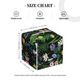 thumbnail image 4 of Gukieu Chamomile Print Leather Tissue Box, PVC Waterproof Velcro Opening and Closing Square Tissue Box Holder, Suitable for Home and Office Decoration, 4 of 7