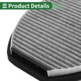 thumbnail image 6 of Unique Bargains No.2128303001 Cabin Air Filter for Mercedes-Benz for AMG GT (C190) GT (190.377) 2015-2021 Fabric Activated Carbon 1 Pc, 6 of 6