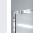 thumbnail image 6 of DreamLine Infinity-Z 32 in. D x 60 in. W x 74 3/4 in. H Frosted Sliding Shower Door in Chrome and Center Drain Black Base, 6 of 16