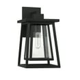 thumbnail image 2 of Denver 1-Light Outdoor Wall Lantern in Matte Black, 2 of 5