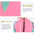 thumbnail image 3 of Traje de buceo para niños, niñas y niños, manga larga, cremallera trasera para deportes acuáticos (M rosa) Wdftyju Para Estrenar, 3 of 4