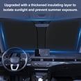 thumbnail image 4 of Yeacher Car Windshield Sun Shade, Foldable Titanium Silver Sun Blocker Reflects Heat and UV Rays, 4 of 8