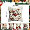 thumbnail image 3 of BMYJ Christmas Shaped Plush Cushions Man/Snowman/Reindeer Throw Pillows Festive Home Decoration Sofa Cushions for Christmas Winter Holiday Party Outdoor Bedroom Cushion Decoration, 3 of 4
