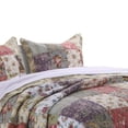 thumbnail image 3 of Juego de colchas Benzara Chicago King Patchwork con estampado jacobino, 3 of 5