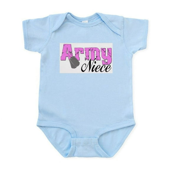 CafePress - Army Niece Infant Bodysuit - Baby Light Bodysuit, Size Newborn - 24 Months