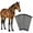 Gray, variant on Horse Fly Boots Set of 4 – Fine Mesh Fly Leggings for Horses, Loose Fitting & Non-Slip, Breathable Natural Air Flow, Reduces Stomping from Horsefly Nuisance