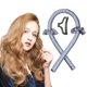 thumbnail image 4 of Sin calor Curling Rod diadema sin rizos rizador  Gris claro shamjiam Varilla que se encrespa sin calor, 4 of 9