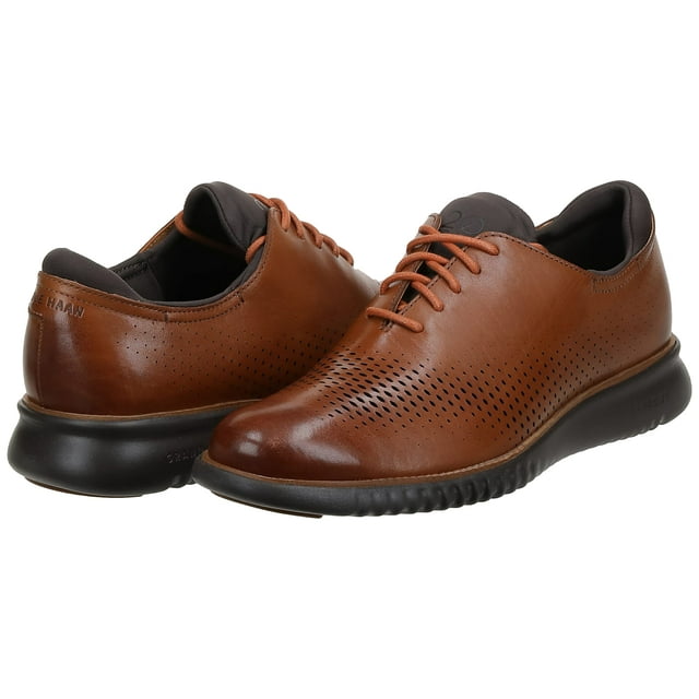 Cole Haan Men's 2.Zerogrand Laser Wing Oxford, British tan/Java, 8 Medium US