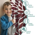 thumbnail image 3 of Blackout Kids Curtains,Red and Gray Floral Pattern Childrens Insulated Curtains Set Of 2,Bedroom Essentials,Toddler Room Decor 52x63in(132x160cm), 3 of 5