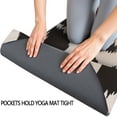 thumbnail image 3 of Beige and Black Leopard Pattern Hot Yoga Mat Towel Non Slip for Hot Yoga - Quick-Drying Yoga Mat Cover with 4 Corner Pockets with Travel Bag - Hot Yoga Towel Non Slip 70"x26", 3 of 6
