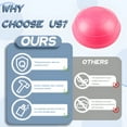 thumbnail image 4 of BESTSKY Exercise Ball,6.3"*6.3"*3.15" Exercise Balls,Anti-Slip Texture Pilates Ball,Pink, 4 of 7