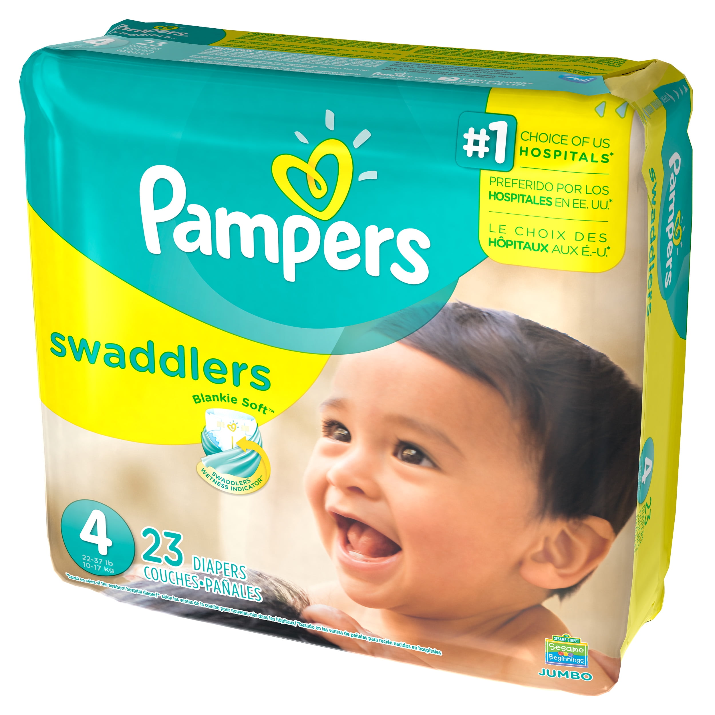pampers diapers size 4 walmart