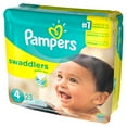 thumbnail image 3 of Pampers Swaddlers Diapers, Soft and Absorbent, Size 4, 23 ct, 3 of 10