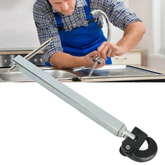 Basin Wrench, Sink Wrench T Type Telescoping Handle Stainless Steel for Drains