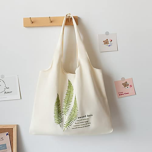 CoCopeaunt Canvas Tote Bag Aesthetic Tote Bag with Interior Pocket by  Shoulder Tote Bags for Women Shopping Large Shoulder Bag 