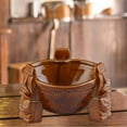 thumbnail image 4 of 1000ml Ceramic Punch Bowl, Drinkware Mugs Restaurant Brown, 4 of 8