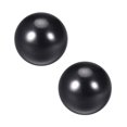 thumbnail image 1 of Unique Bargains 2Pcs Thermoset Ball Knob M6 Female Threaded Machine Handle 20mm Diameter Smooth Rim Black, 1 of 2