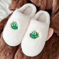 thumbnail image 4 of "Aayomet Slippers For Women Indoor And Outdoor Simpson Women's Plush Fur Fuzzy Slide on Open Toe Slipper with Memory Foam,White 6.5", 4 of 5