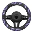 thumbnail image 2 of Yuyamidu Skull Steering Wheel Cover Short Plush Car Steering Wrap for Sedan Fashion Car Decorative Accessories Men Auto Steering Wheel Protector, Purple, 2 of 7