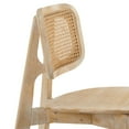 thumbnail image 4 of Modway Habitat 18" Wood and Rattan Dining Side Chair in Gray, 4 of 9