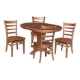 thumbnail image 4 of International Concepts 36" Round Solid Wood Extension Table with 4 Dining Chairs, 4 of 5