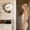 D - One Size, variant on Moon Shape Wall Clock High End Decorative Moon Lamp Alarm Clock Wall Hanging Design for Living Room Bedroom Study and Dining Room Home Decoration Wall Mount Clock A - One Size