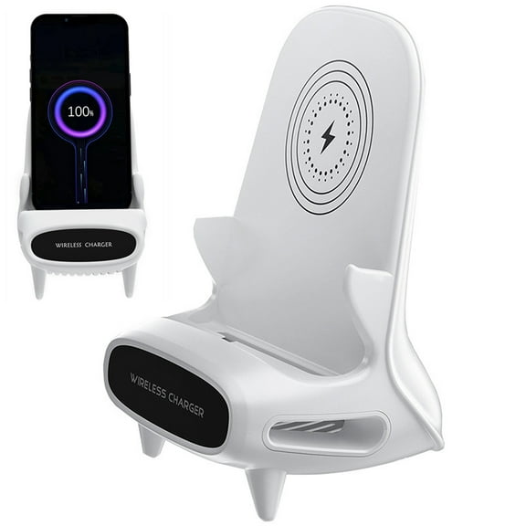 MTFun 15W Wireless Charger Stand Fast Wireless Phone Charger Non-slip Wireless Charger Pad Portable Wireless Charging Station for All Wireless Charging Enabled Devices