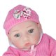 thumbnail image 2 of 11in Length Newborn Girl Dolls Realistic Hand Painted Eye Pink Mouth Lifelike Baby Girl Doll, 2 of 4