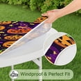 thumbnail image 5 of Halloween Jack O Lanterns with Candy Round Fitted Tablecloth with Elastic Edge,Dining Table Cover Waterproof,Outdoor Round Tablecloth for Camping,Dining,Indoor and Outdoor, 5 of 7