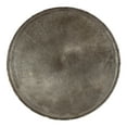 thumbnail image 4 of Kate and Laurel Alessia Modern Round Metal Coffee Table, 25 x 25 x 15, Silver, Sand Cast Aluminum Coffee Table with Raised Deckled Edge for Storage and Display, 4 of 7