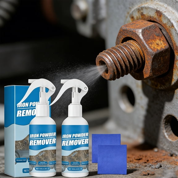 Multi-Functional Iron Powder & Rust Remover Spray, 200ml – Fast-Acting Rust Converter, Paint-Safe, for Car Wheels, Tools, Metal Surfaces