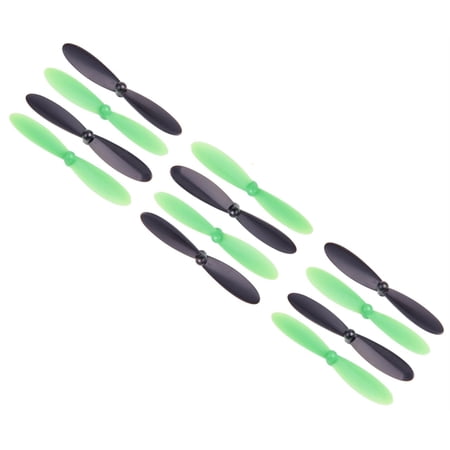 HobbyFlip Propellers Blades Black Green Set of 4 Props H107-A36 Compatible with X-Drone Nano H107R 3 Pack