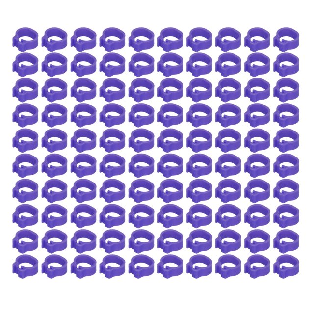 Anillos Para Patas De Palomas, 100 Unidades, Bandas De Identificación De Plástico De 8 Mm, Coloridas, Duraderas, Ligeras, Fáciles De Usar, Para Marcado E Identificación De