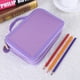 thumbnail image 3 of Estuche para lápices artístico, organizador de lápices con bolsa para pinceles de gran capacidad con 52 ranuras, rendimiento inigualable, 3 of 5