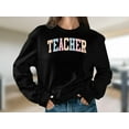thumbnail image 6 of Teacher Collegiate Solid Long Sleeve Sweatshirt, 6 of 7