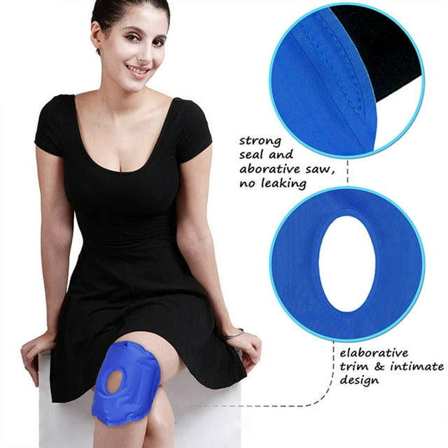 Gel Knee Ice Pack Bag Hot or Cold Packs Knee Wrap Comfort Cold Pack with Elastic Strap