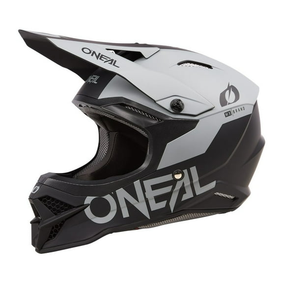O'Neal 2024 3 Series Solid Offroad Motocross Helmet - Black/Cement - X-Small