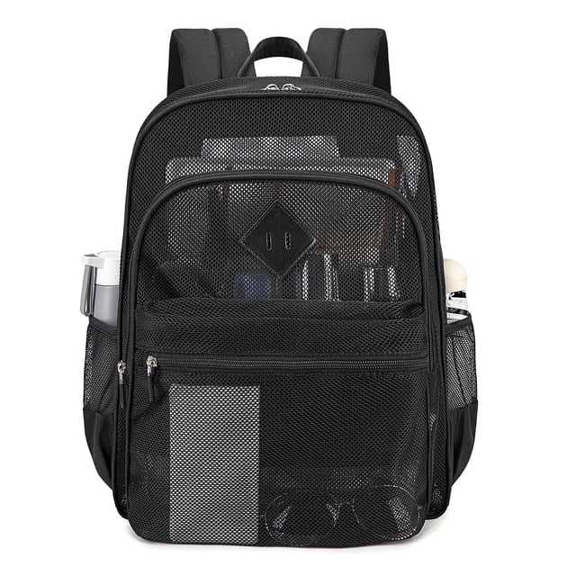 Mochila MOONBABY de malla resistente y transparente para la escuela