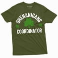 thumbnail image 5 of Shenanigans coordinator T-shirt St. Patrick's day Funny tee clover shamrock humorous Shirts (4X-Large Navy Blue), 5 of 7