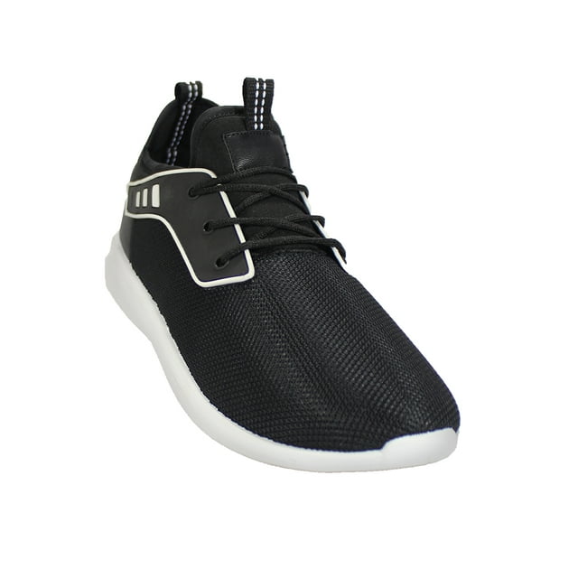 TENIS SPORT LEON CABALLERO NEGRO BLANCO MALLA 600