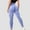 Blue, variant on Yuwull Butt Lifting Workout Leggings Women High Waist Seamless Scrunch Butt Booty Gym Leggings