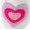 Pink Flower Heart, variant on S+R Girls Icon Slide On Slippers