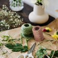 thumbnail image 4 of 54 yardas Camel Floral Bind Wire Wrap Twine 2 mm hecho a mano Iron Wire Paper Rattan Portable Binding Wire Paper Twine para ramos de flores Papel de jardinería W, 4 of 5
