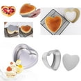 thumbnail image 4 of deevoka 6/7/8'' Non-Stick Heart Shape Spring Form Cake Pan Aluminium Baking Tins 2''Deep 7inch, 4 of 9