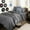 Gray/Heather Pewter/Light Gray, variant on Bare Home 11 Piece Dorm Ready Bedding Set - Ultra-Soft 1800 Premium - Twin, Dark Blue/White/Light Gray